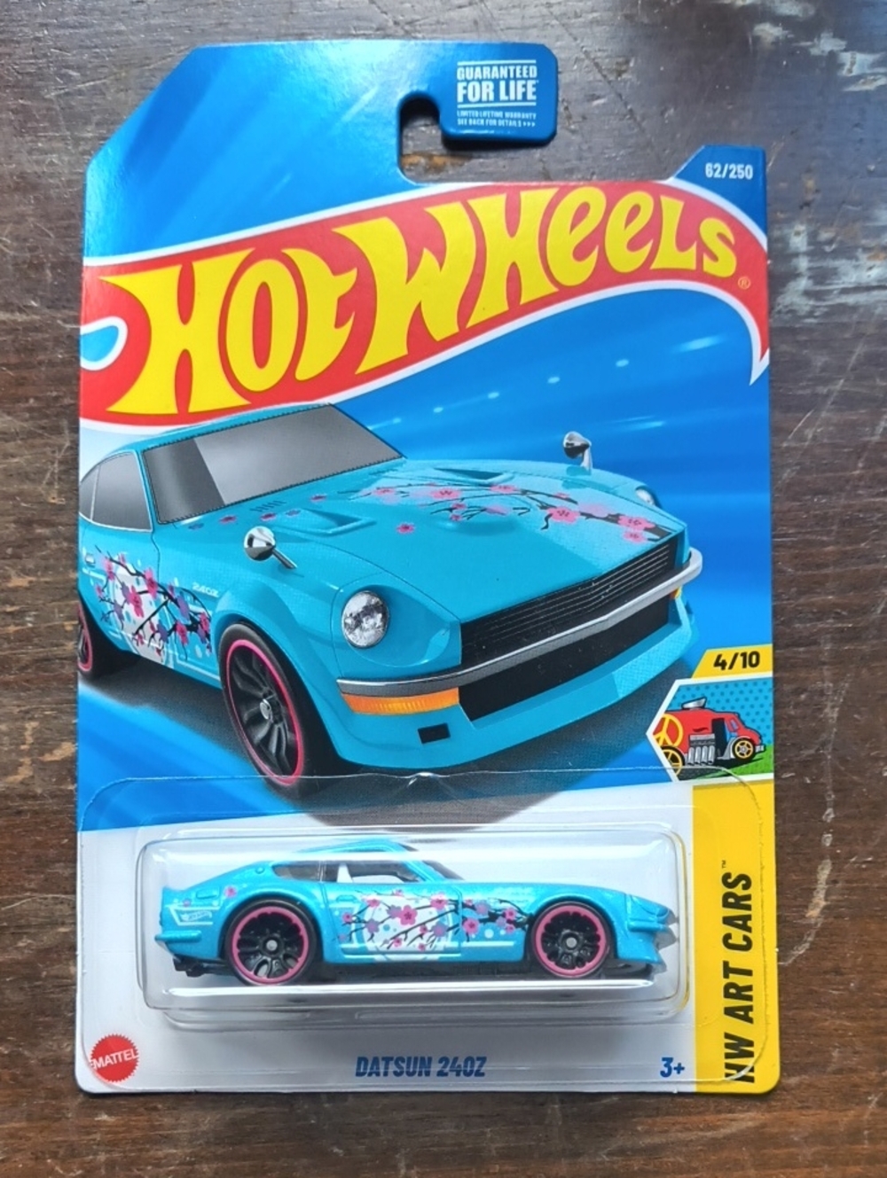 Hot Wheels Art Cars 4/10- Blue Datsun 240Z
